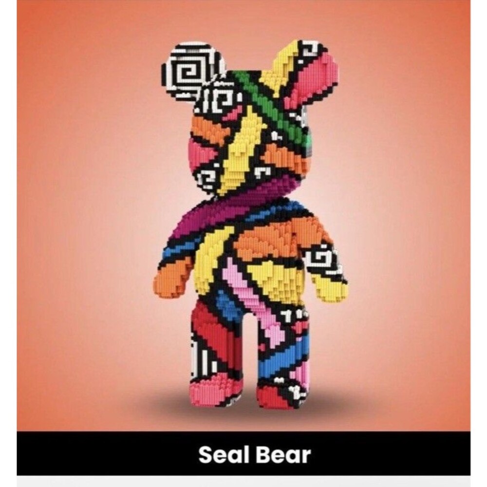 NEW-Teddy Blocks 3600pcs- Seal Bear - OPENED PIECES SEPARATED
